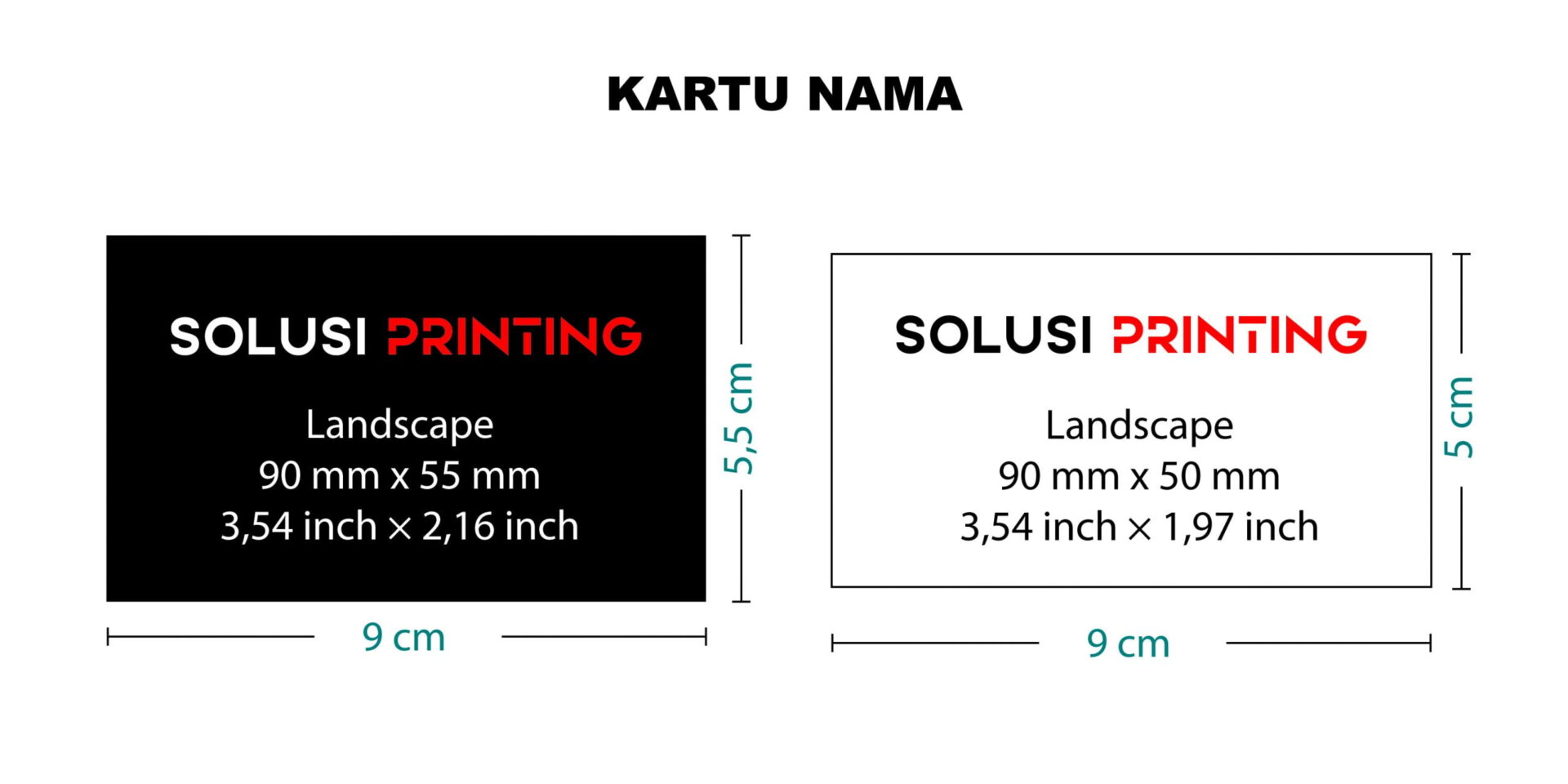 Ukuran Kartu Nama Standar Terbaru 2023 Banyak Digunakan