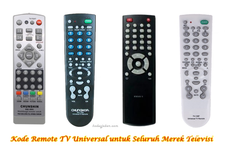 Kode Remot TV Universal Untuk Semua Merek TV, Terlengkap