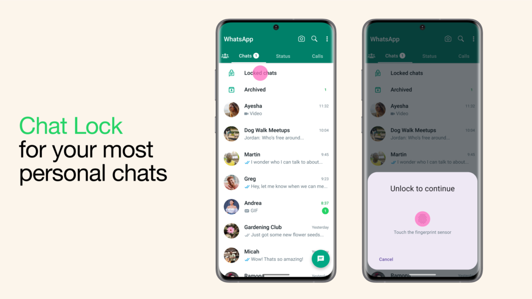 WhatsApp Chat Lock 2023
