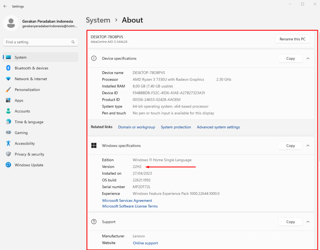 7+ Cara Melihat Versi Windows Yang Kita Digunakan (PC / Laptop)