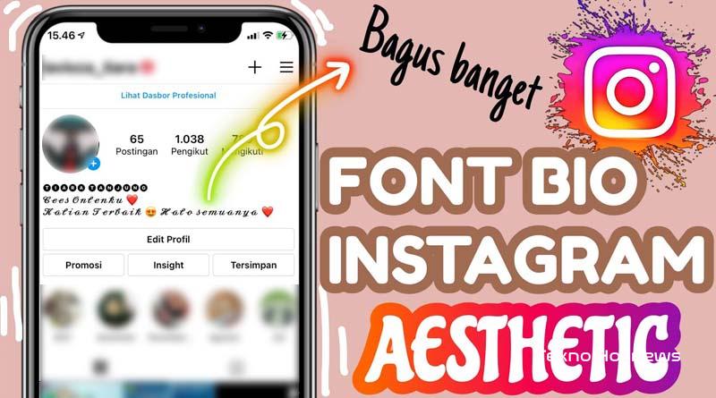 tulisan instagram aesthetic desain kreatif untuk konten media sosial