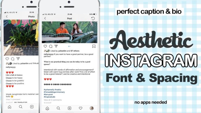 tulisan aesthetic instagram