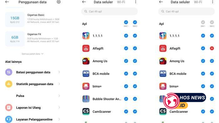 Batasi Akses Data Aplikasi Tertentu