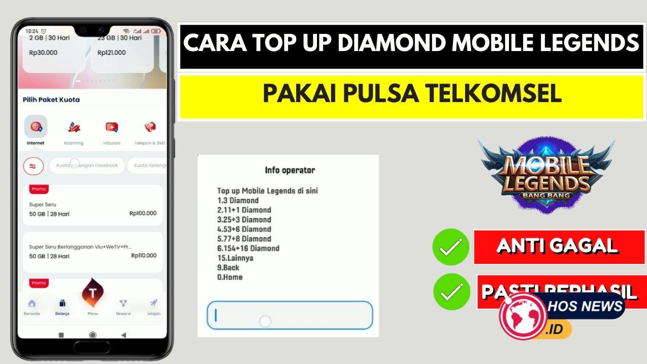 Cara Top Up ML dengan Pulsa Telkomsel, Mudah dan Praktis